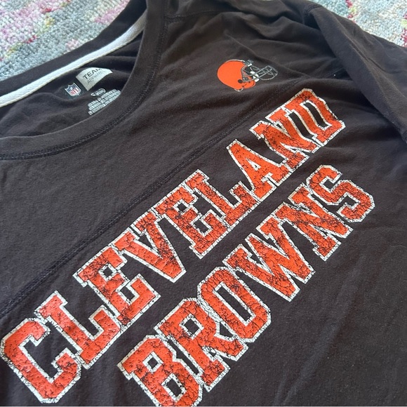 Cleveland Browns NFL Team Apparel Brown Long Sleeve Shirt 2XL - Picture 2 of 3